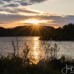 Middernachtszon in de buurt van Kirkenes