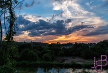 Prachtige avondlucht, zou zonder wolken lang zo fraai niet zijn!