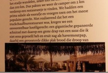 Tekst loopt in foto door