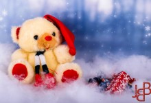 Of een knuffel, die kleine pakjes had ik nog liggen, zitten stukjes hout in :)