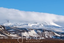 Na de afslag kwamen we wat hoger in de bergen terecht