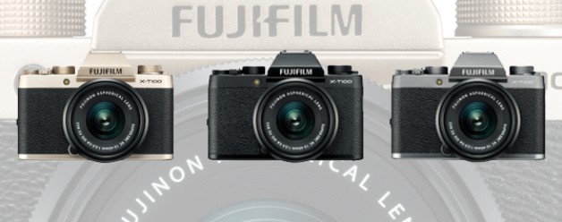 Fujifilm X-T100 met Fujinon XC 15-45 mm objectief