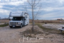 Camping bij Lake Manitobe